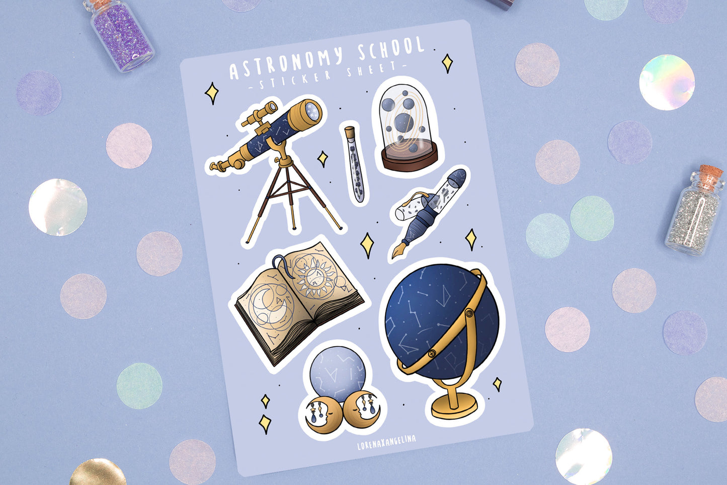 Astronomy School Sticker Sheet