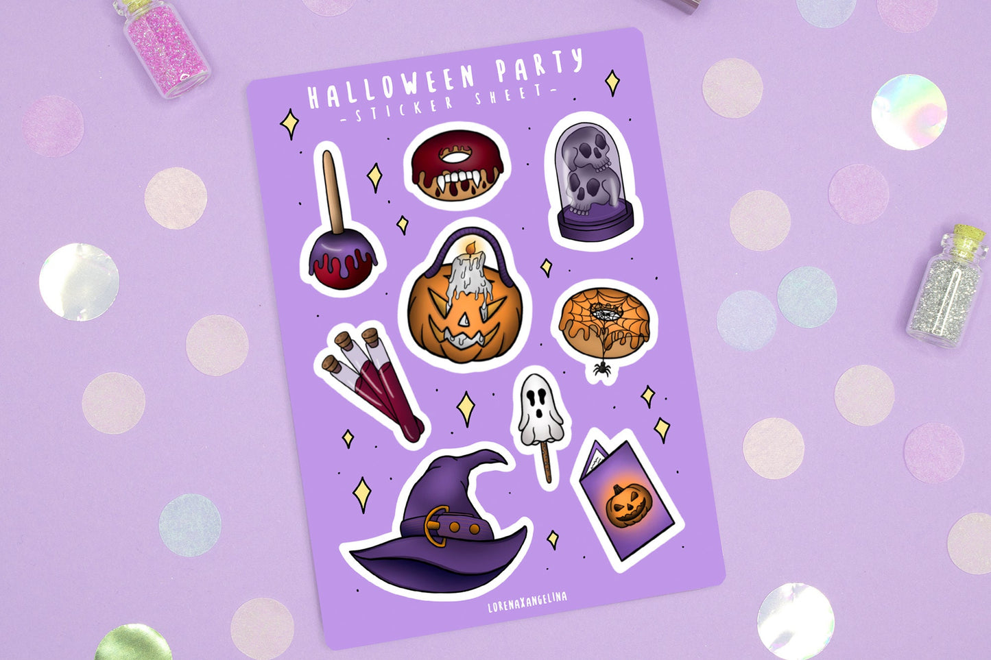 Halloween Party Sticker Sheet