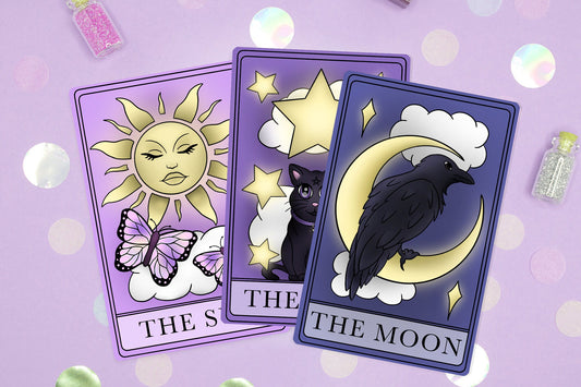 Moon, Sun, Star Tarot Cards