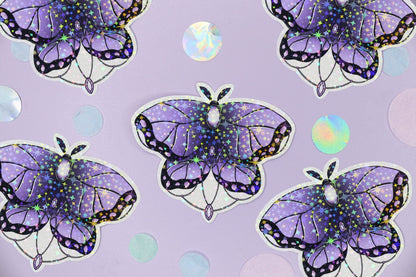 Purple Moth Sticker