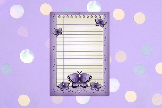 Purple Moth Notizblock