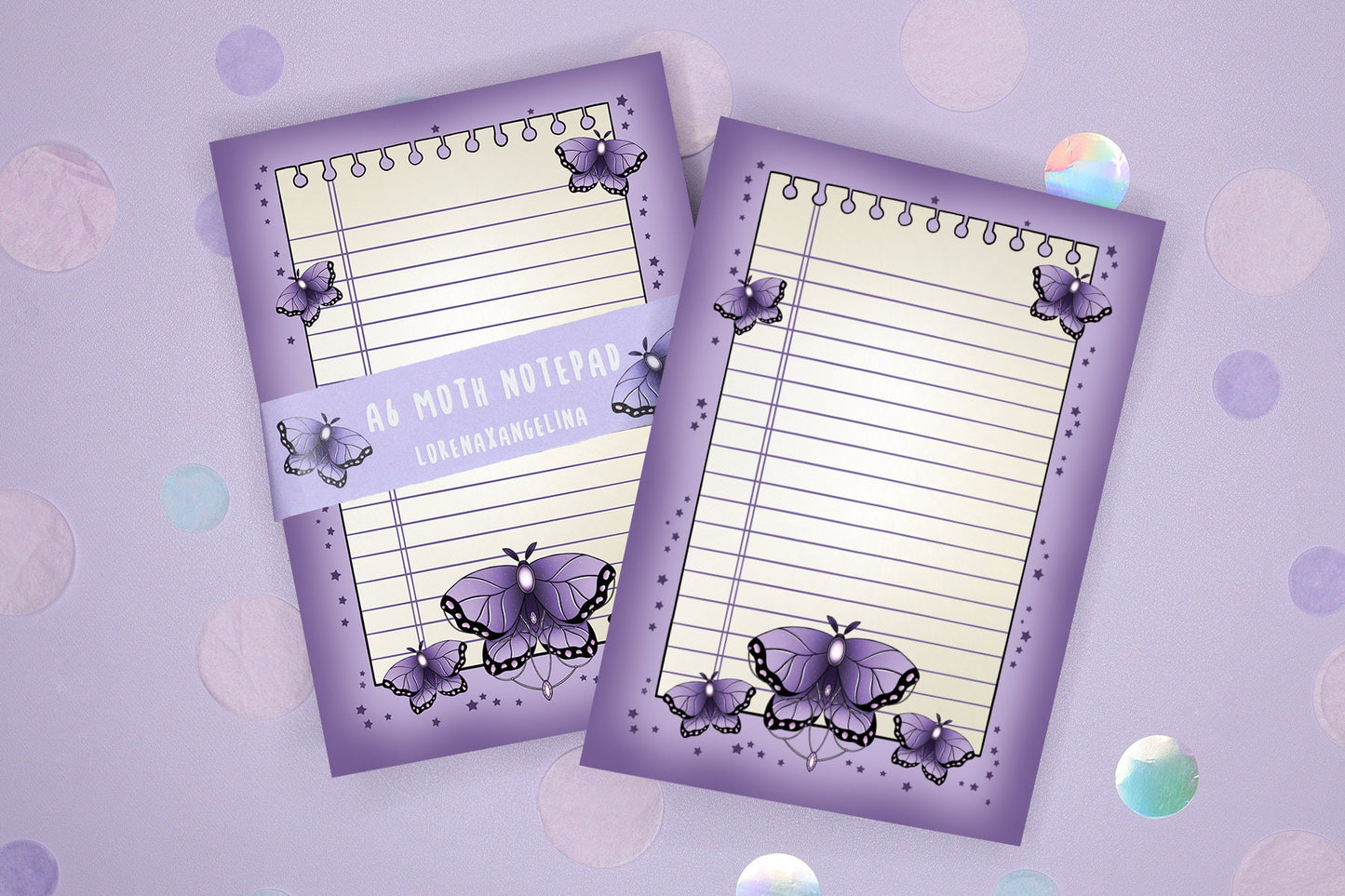 Purple Moth Notepad