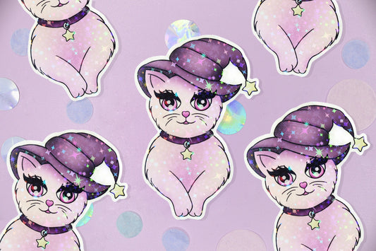 Witchy Cat Sticker