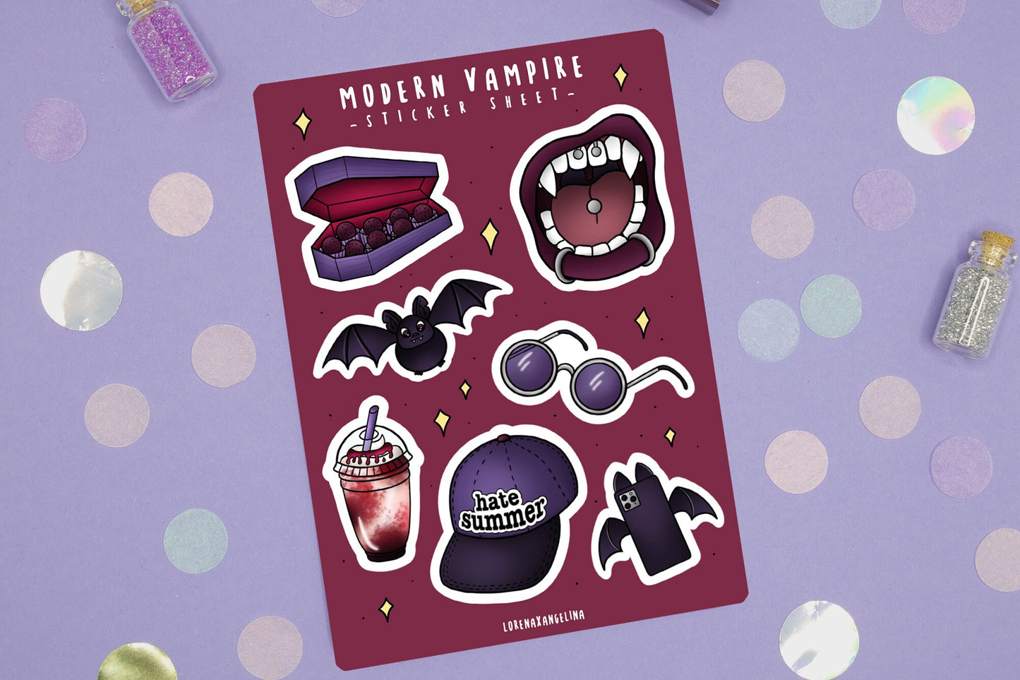 Modern Vampire Sticker Sheet