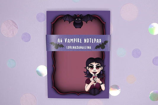 Modern vampire notepad