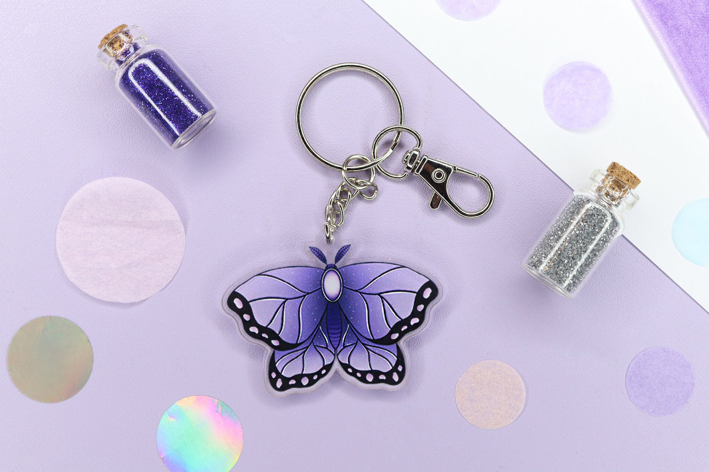 Mystical Moth keychain