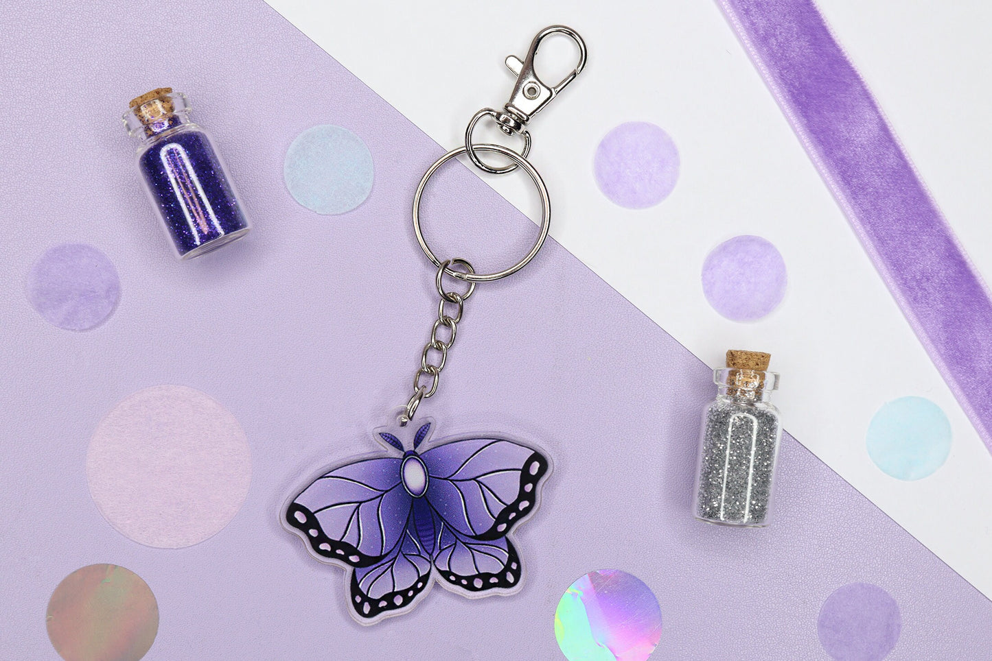 Mystical Moth keychain