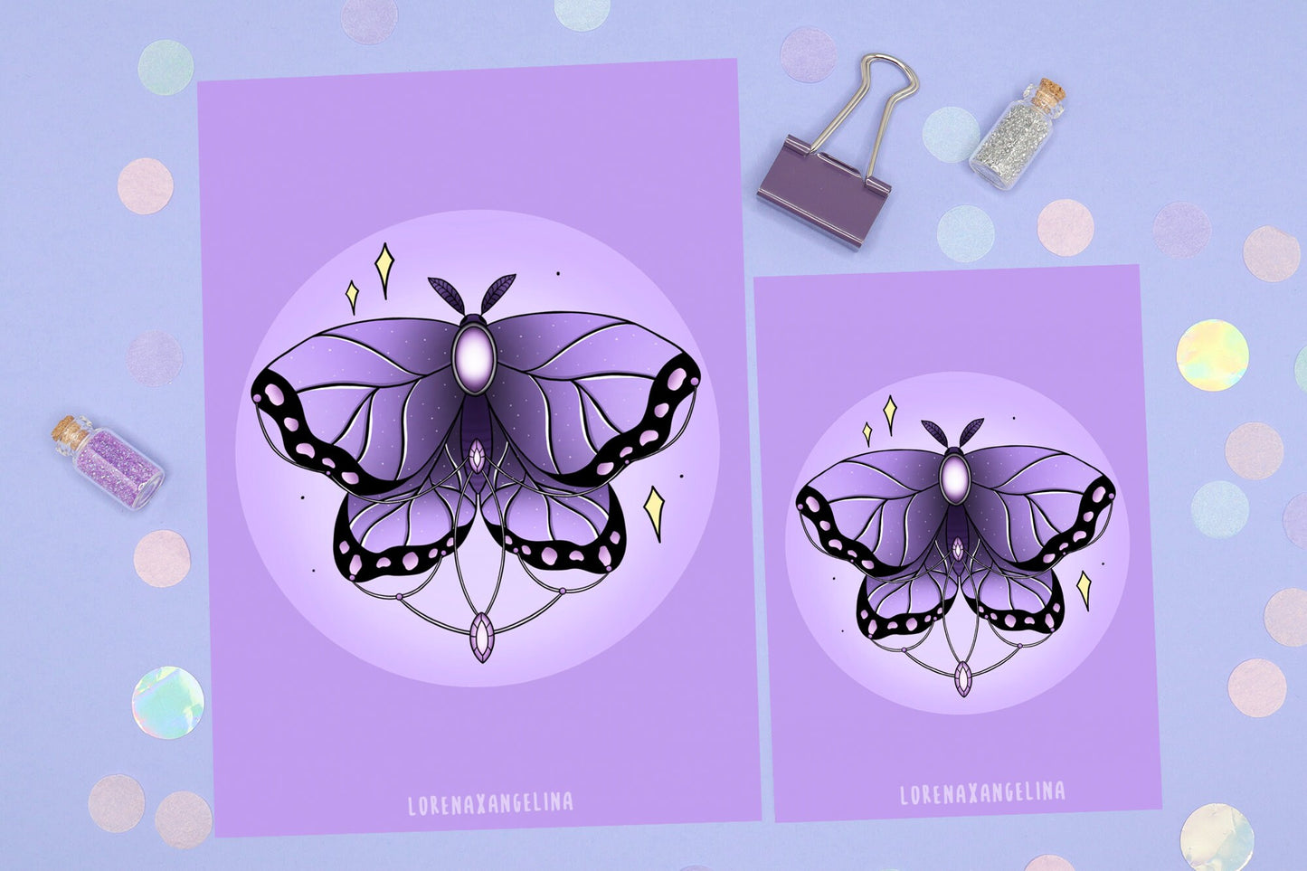 Purple Moth art print