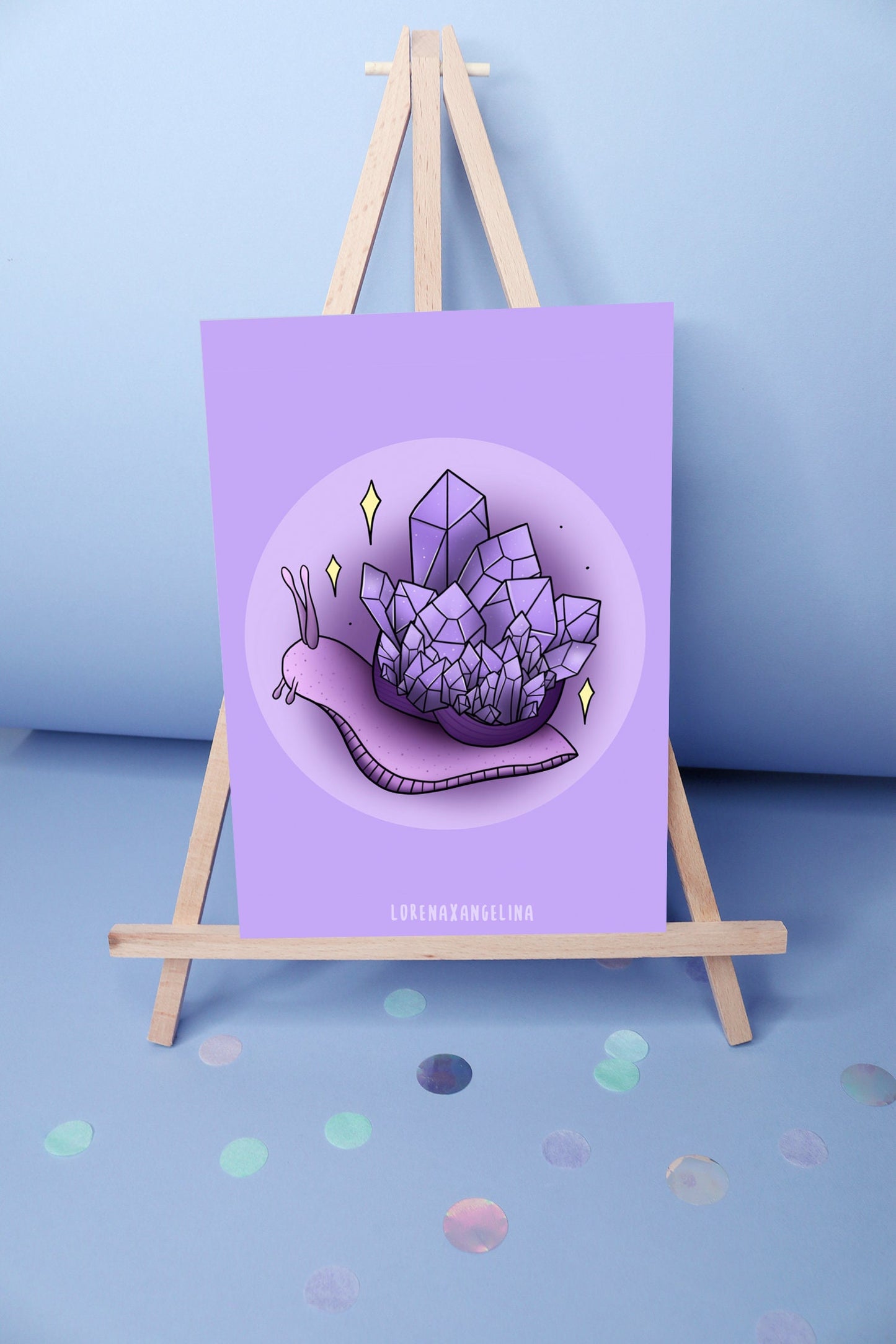 Crystal Snail art print