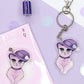 Cat with Witch Hat keychain