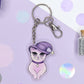 Cat with Witch Hat keychain