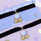Crystal Ball Samt-Choker
