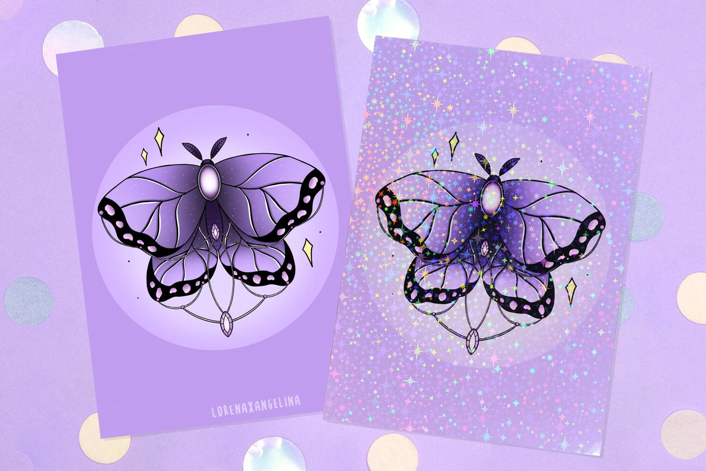 Purple Moth art print