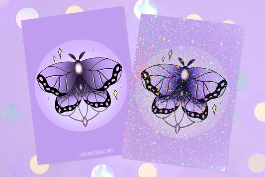 Purple Moth Kunstdruck