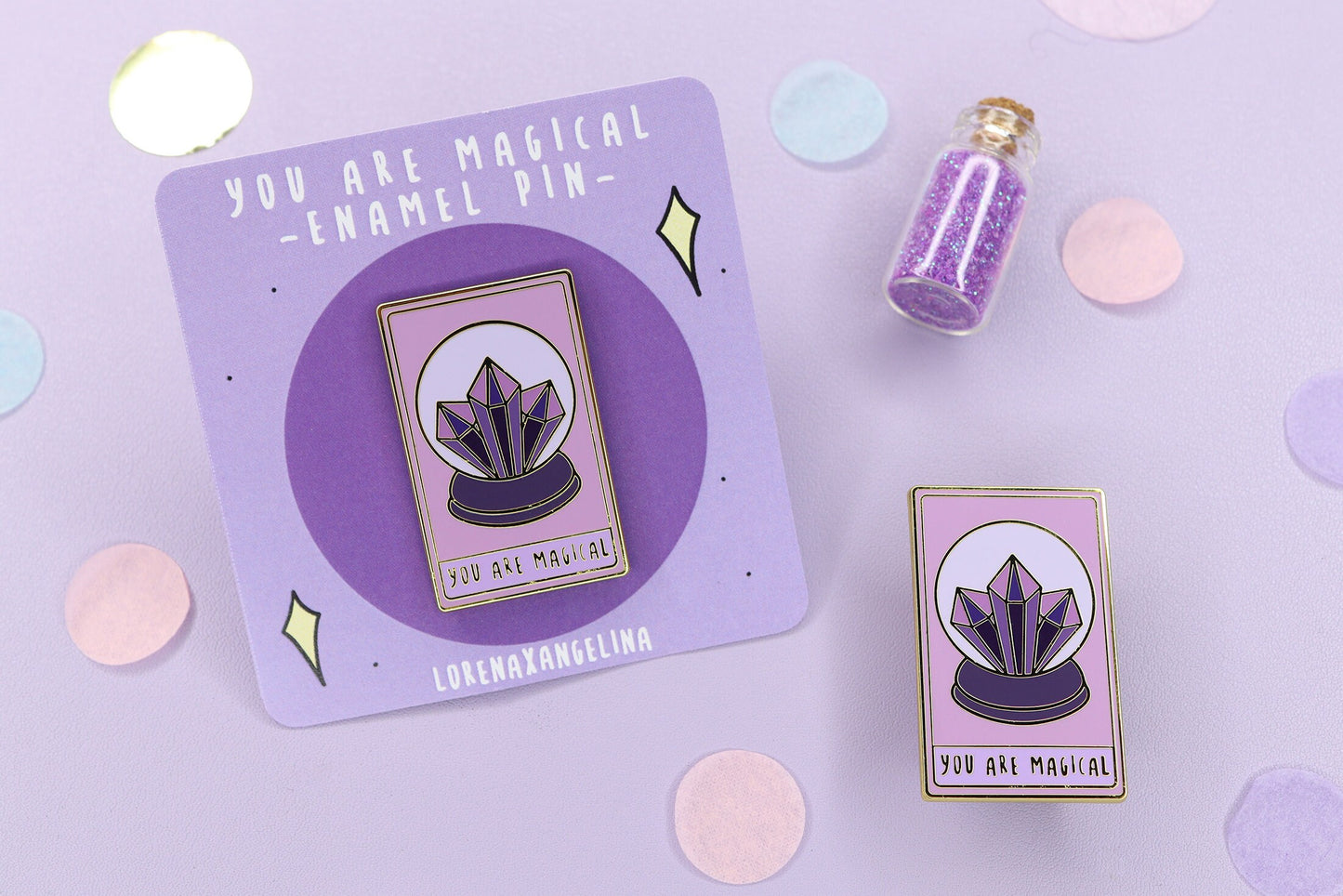 "You Are Magical" Tarot Card Enamel Pin