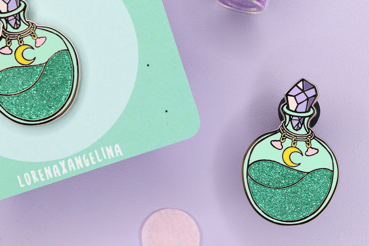 Glitter Potion Enamel Pin