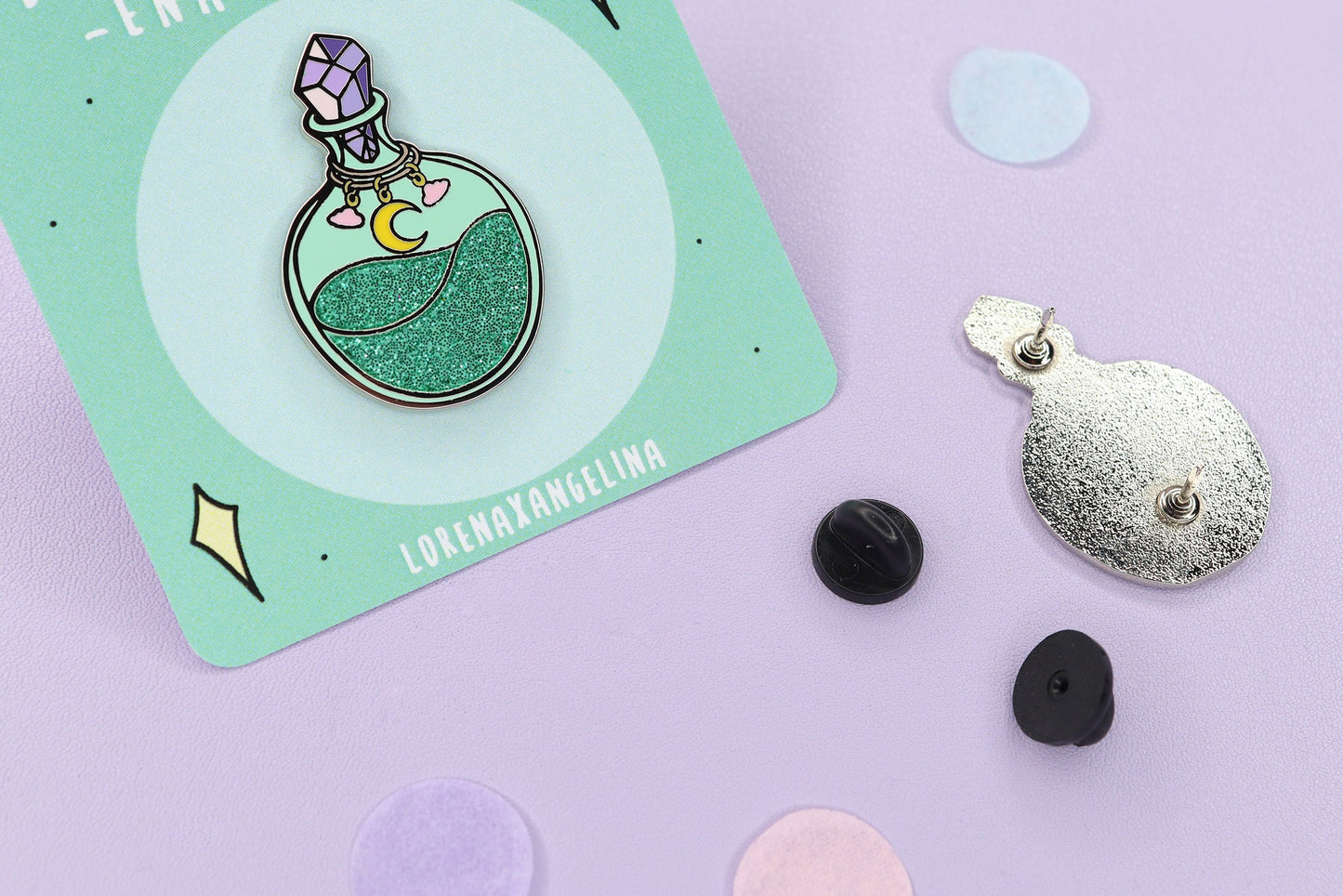 Glitter Potion Enamel Pin