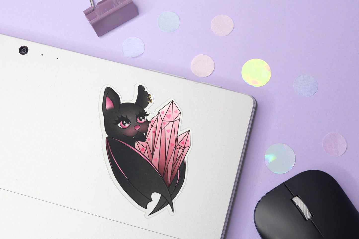 Crystal Bat Sticker