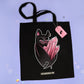 Crystal Bat Organic Cotton Bag