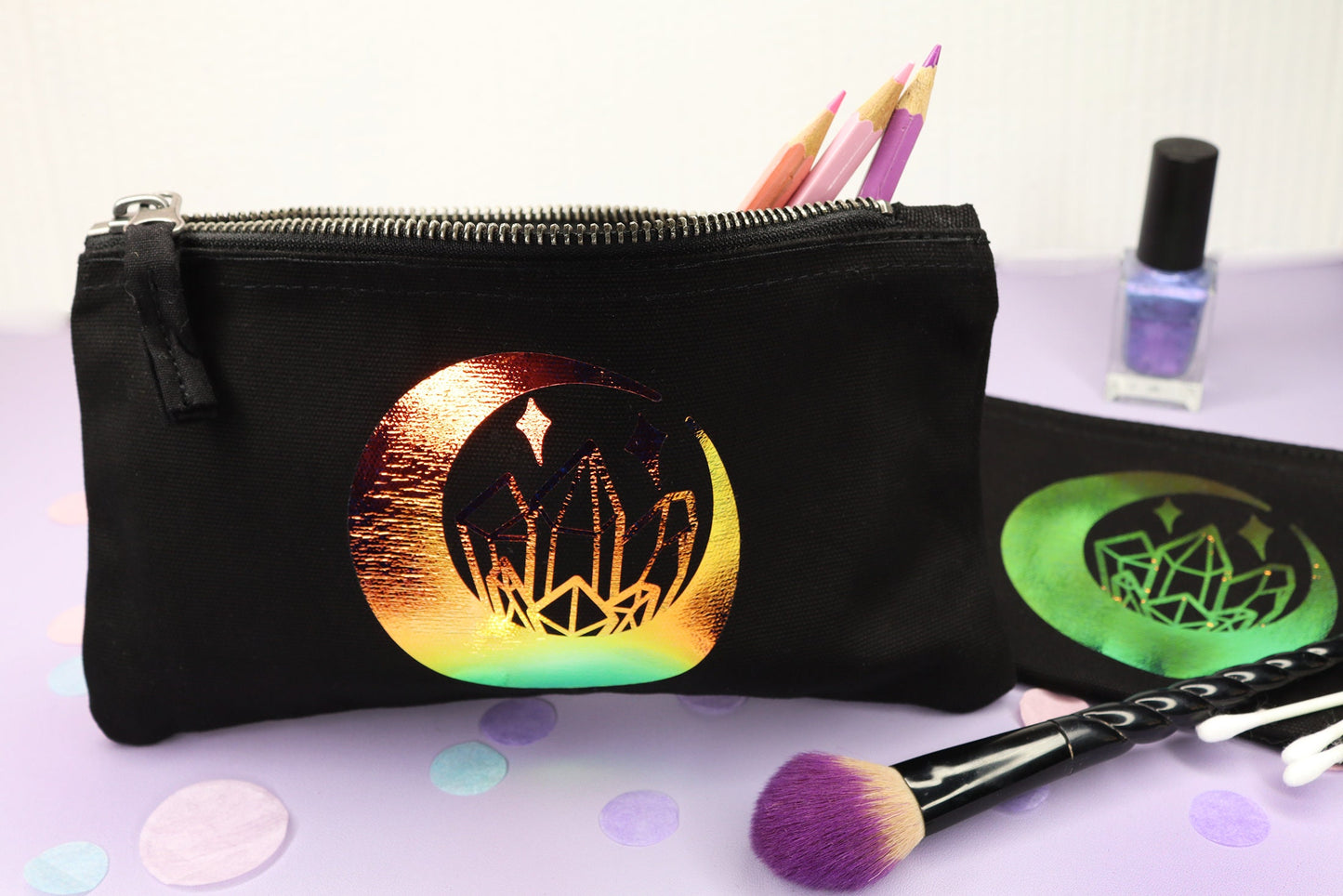 Witchy Moon Federtasche/Kosmetiktasche