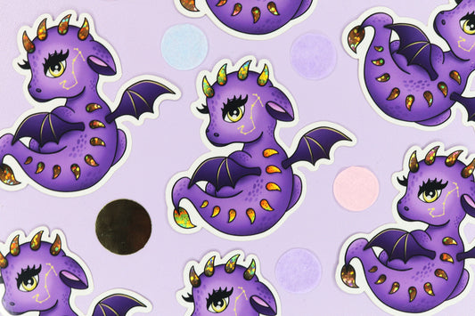 Zodiac Sign Scorpio Dragon Sticker