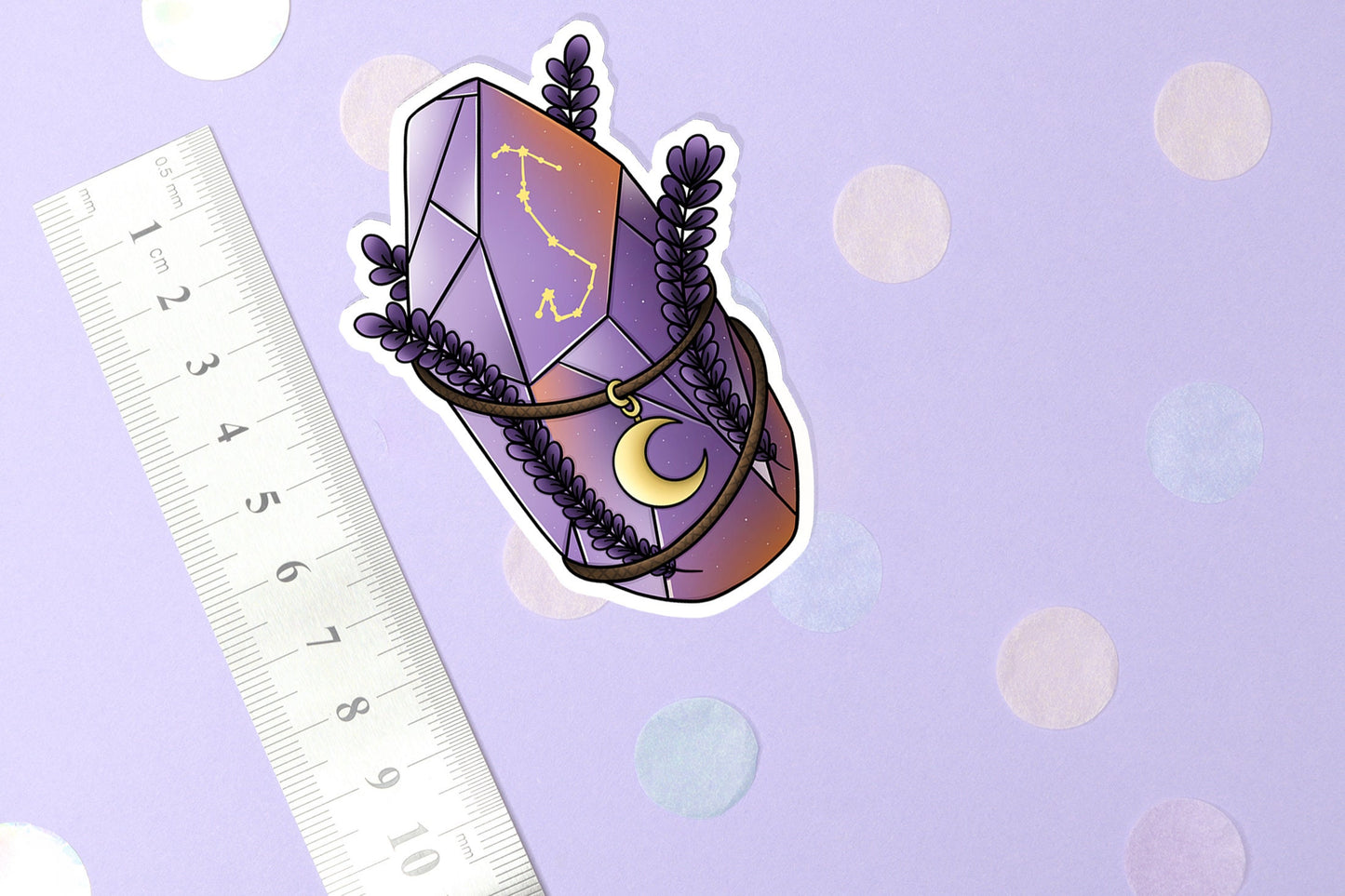 Zodiac Sign Scorpio Crystal Sticker