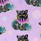 Zodiac Sign Leo Holographic Glitter Sticker
