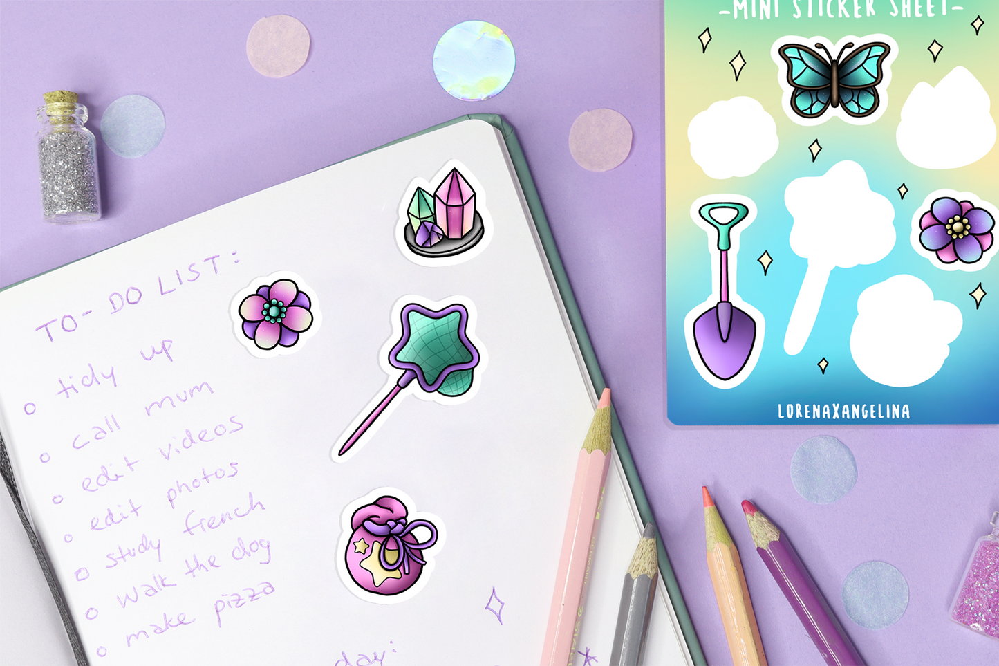 Island Crafting Mini Sticker Sheet