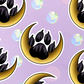 Moon Werwolf Paw Sticker