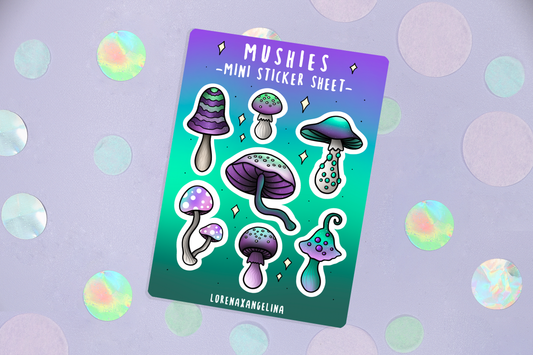 Enchanted Mushroom Mini Sticker Sheet