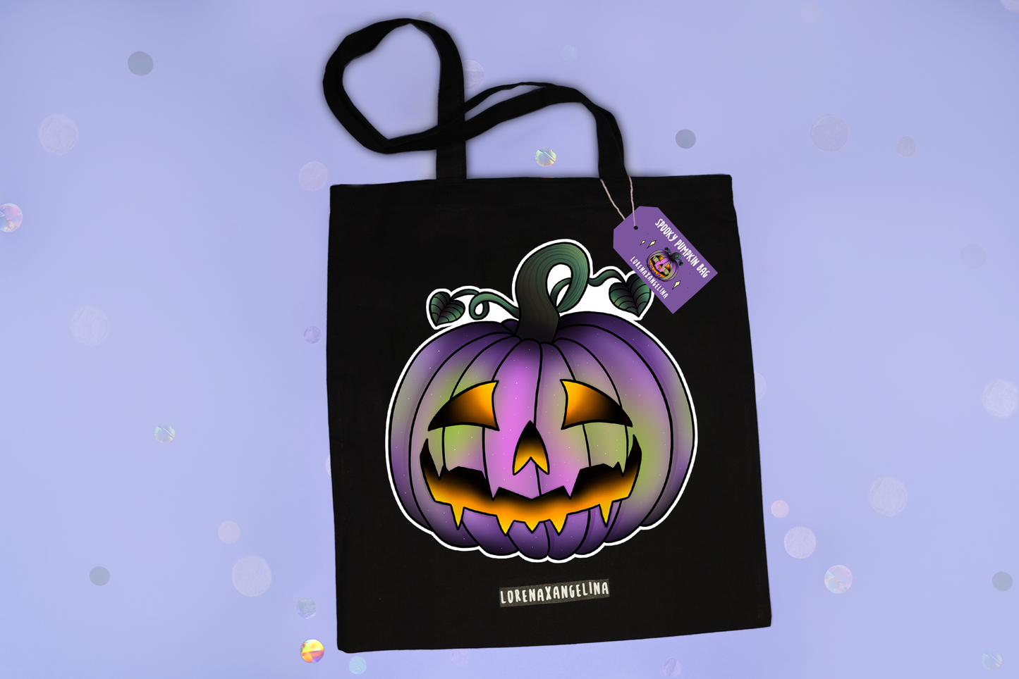 Spooky Pumpkin Organic Cotton Bag