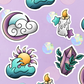 Astrology Witch Four Elements Sticker Pack