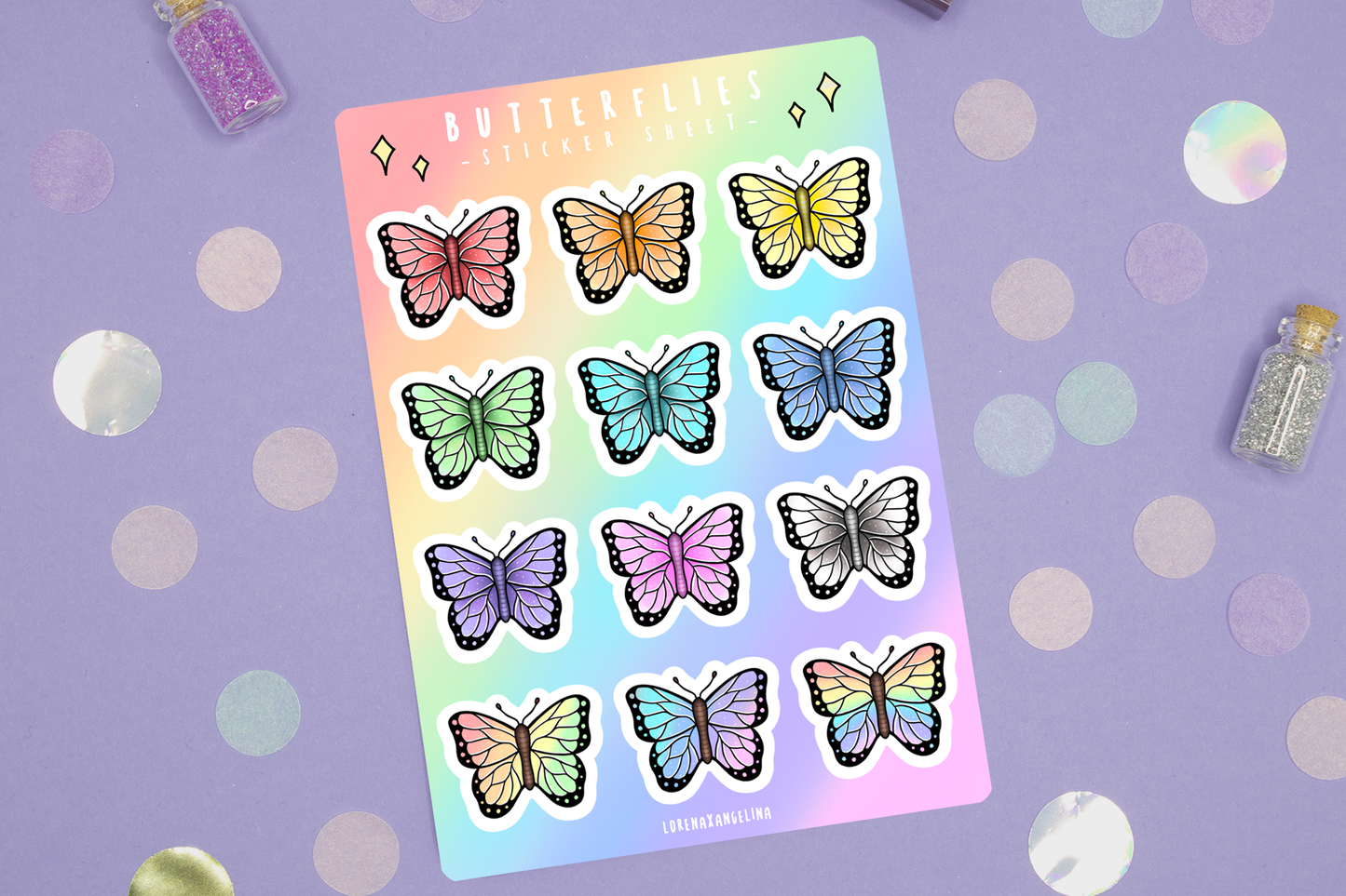 Butterfly Planner Sticker Sheet