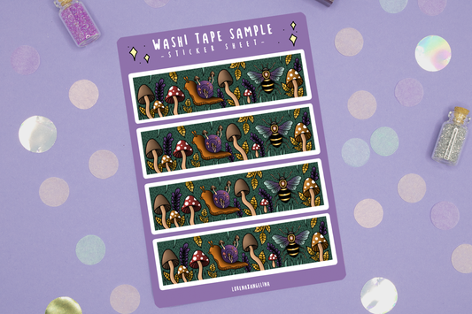 Forest Witch Washi Sticker Sheet