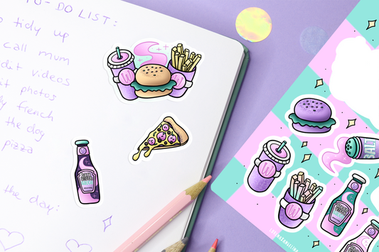 Witch's Diner Magic Food Sticker Sheet